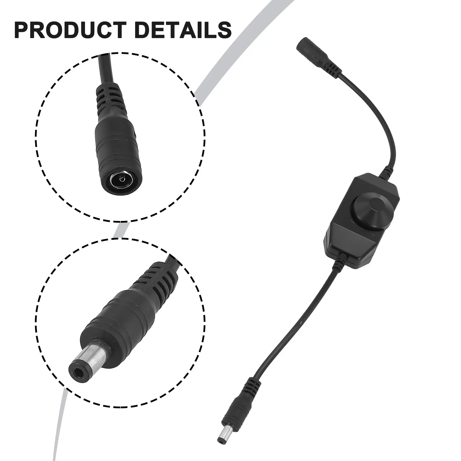 Light Modulator Desk Rotary Dimmer Switch for Lamp Strips Offering Reliable Performance and Smooth Brightness Adjustment