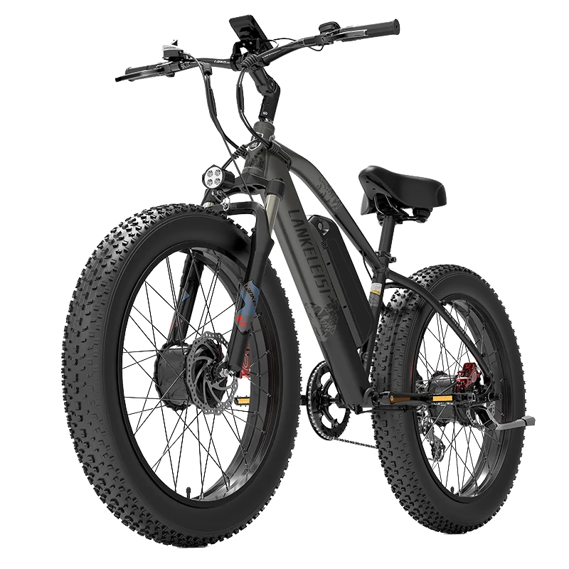 LANKELEISI MG740 PLUS Dual-Motor E-Bike 2000W 48V 17,5Ah Akku 26 Zoll 4,0 Fat Tire All-Terrain Schnee- und Berg-Elektrofahrrad