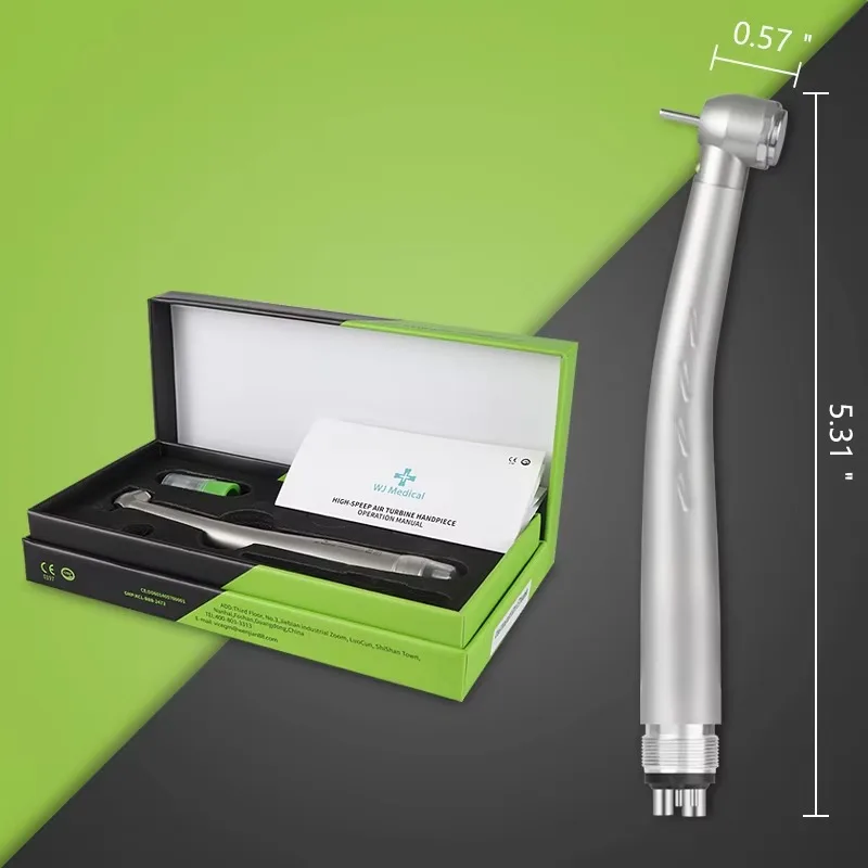 Dental LED E-generator Push Button High Speed Handpiece Standard Head Air Turbine 3 Water Spray Handpiece Odontologia Tool - view 6