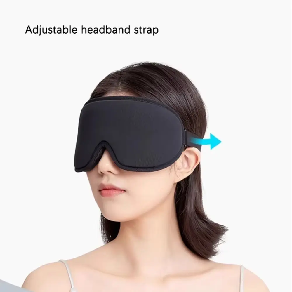 부드러운 폼 수면 안대 패딩 디자인 편안한 소재 3D 아이스 실크 안대 3D 형태 빛 차단 여행용