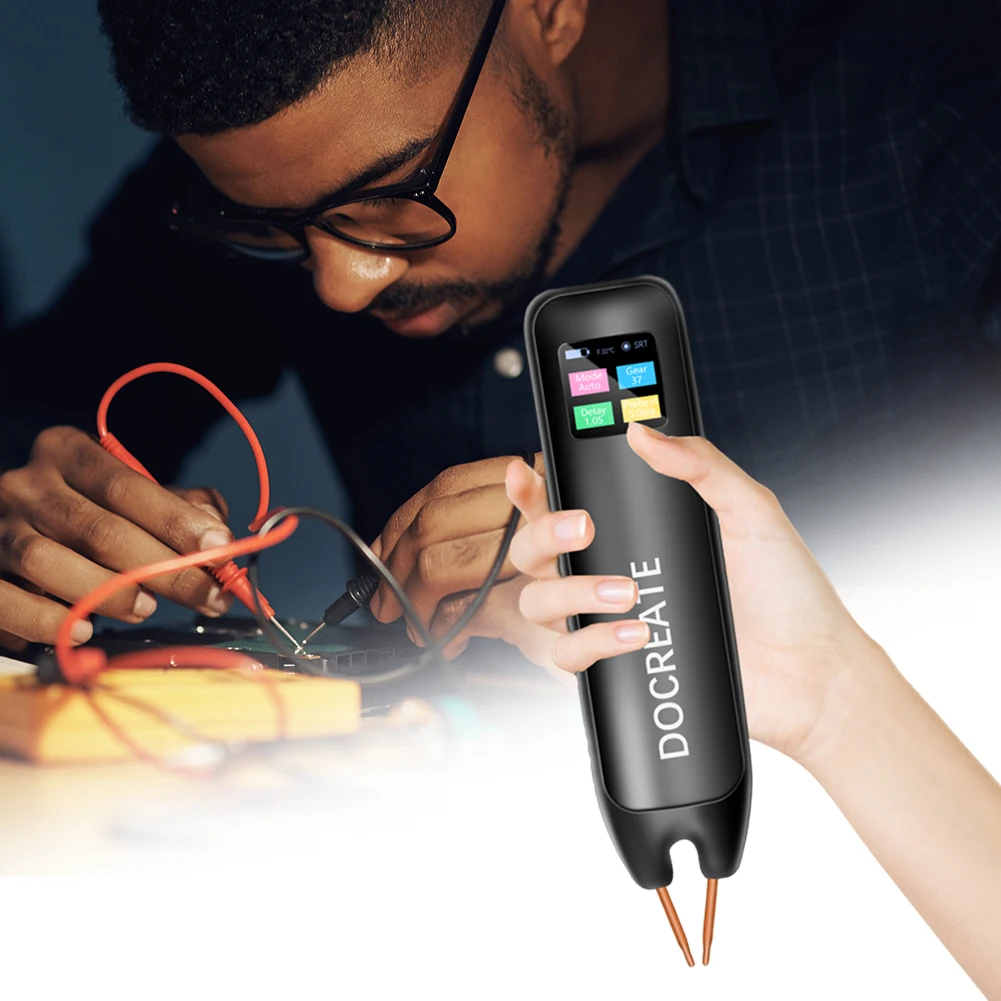 

Аккумуляторный аппарат для точечной сварки, автоматический ручной режим, набор инструментов для точечной сварки, цветной экран 1,3 дюйма для сварки аккумуляторов 18650, никелевые листы