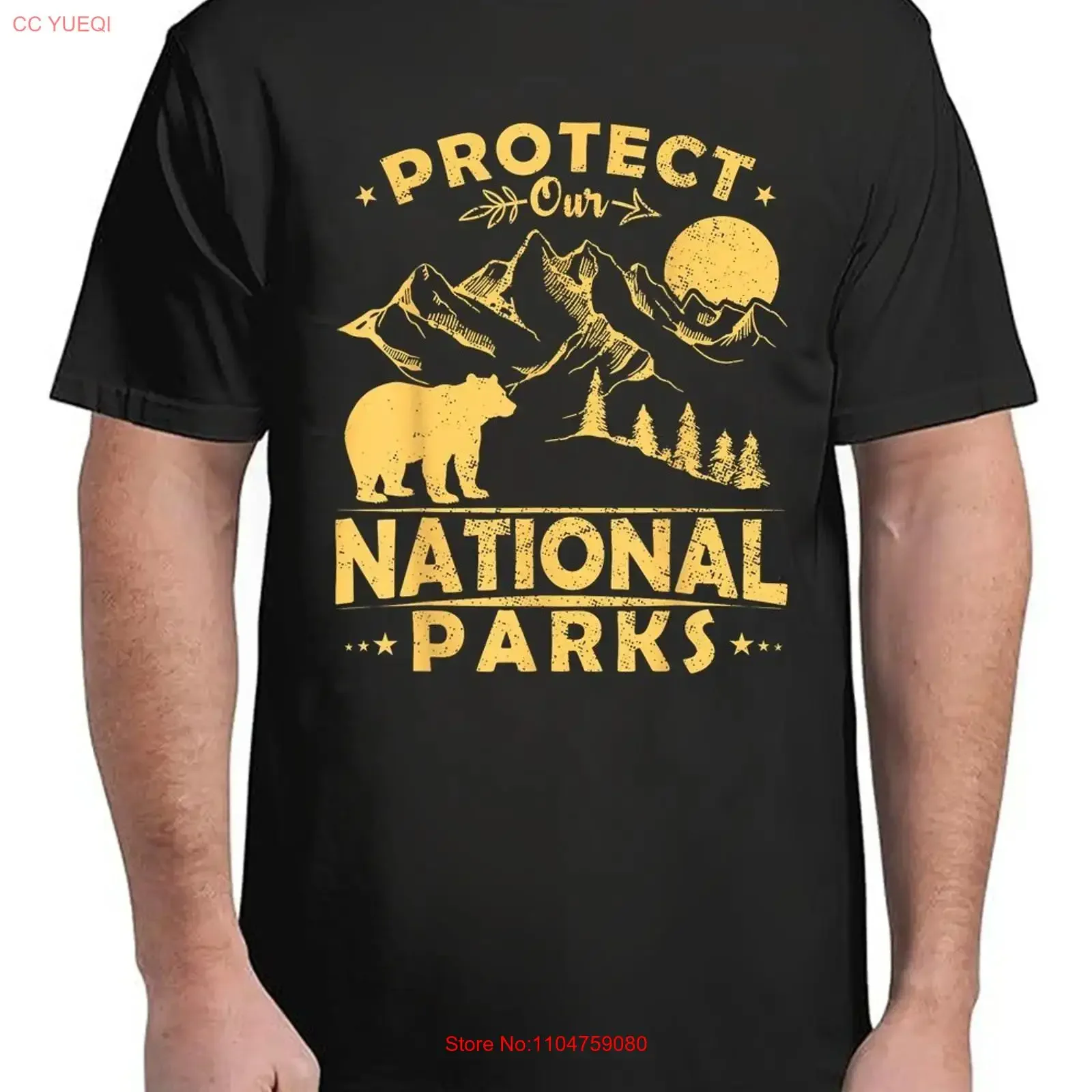 Protect Our National Parks Camping Hiking For Adult S 4XL T Shirt vintage Washed graphic designer clothes Slightly Breathable
