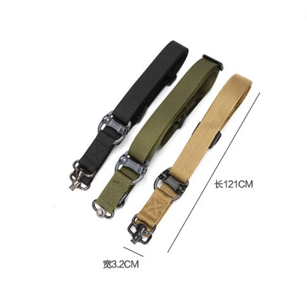 QRS Tactical Nylon Multi-Mission Adjustable MS2 Rifle Sling Strap Belt Mount Set