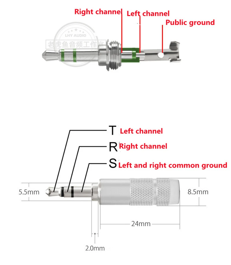 Latest Arrival Japan Oyaide 3.5mm Pair Recording Line 3 Headphone Plug P3.5PP/P3.5AP licensed authentic/P3.5PP/P3.5AP