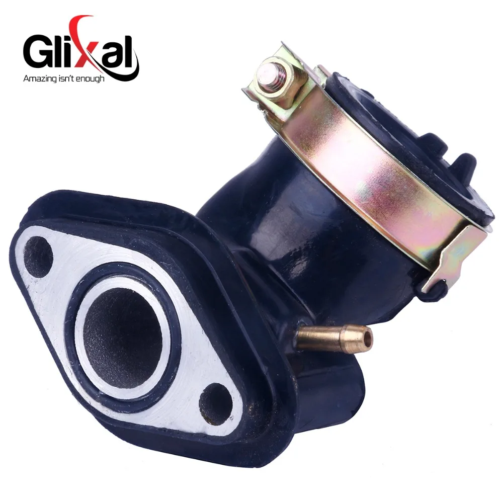 Glixal kolektor dolotowy gaźnika dla 49cc 50cc GY6 skuter motorower ATV gokart Buggy 139QMB 139QMA (1 port próżniowy)