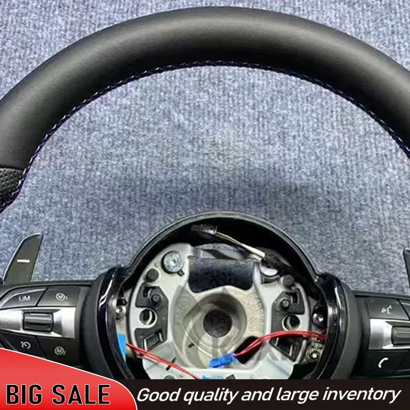 The Steering Wheel Suitable For Bmw F30 F10 F31 F20 E60 E90 Is Made Of Leather Material And Sports Steering Car Accessories