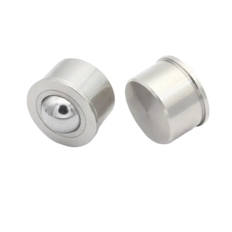 Bull Eye Ball Universal Ball Bearing QDC21 Transport Parts BCHA Pressed-in Stainless Steel Ball Roller