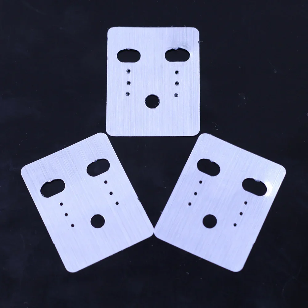 500Pcs Earring Hooks Holders Displays Cards Plastic Favor Label Tag Exquisite Gift Jewelry DIY Findings 48x38mm