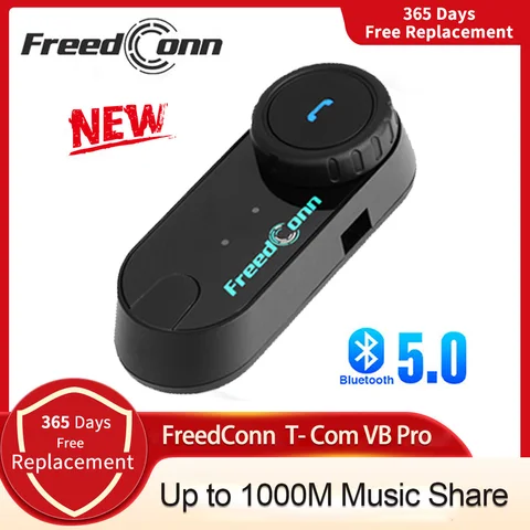 Мотоциклетная Гарнитура Freedconn С Bluetooth 5.0, Интерком-система С FM-радио, Универсальное Сопряжение