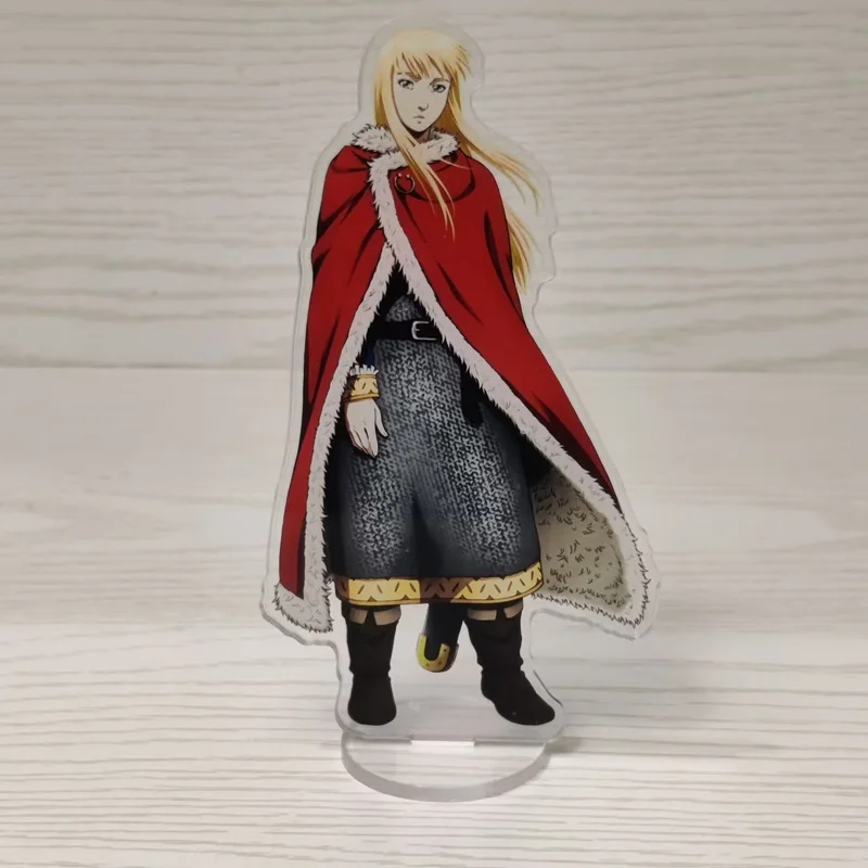 Hot Cartoon VINLAND SAGA Anime Figures Thorfinn Thordarson Canute Acrylic Stands Character Thorkell Model 15CM Desk Decor Prop