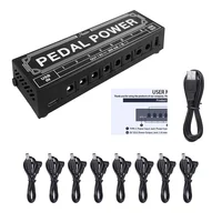 Fuente de alimentación de Pedal de efecto ROWIN, 8 entradas CC tipo c aisladas, salidas 5V, salida USB, 9V, 300mA, protección, accesorios para guitarra
