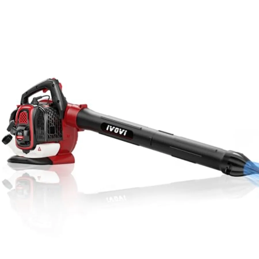 

Бензиновая воздуходувка для листьев, ручная, 26 куб. см, 2-тактный двигатель, мощность 180 миль/ч и 380 CFM, для ухода за газоном, уборки листьев и мусора, подъездных путей и легких работ