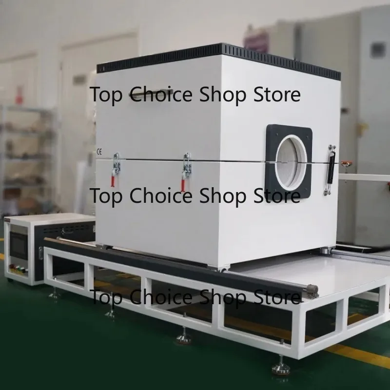 1200 Degree Horizontal Sliding Open Vacuum Atmosphere Tube Muffle Furnace For Lab Heat Treatment
