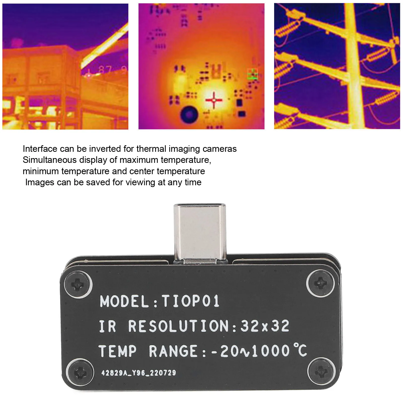 Phone Thermal Imaging Lens 32 X 32 Mini Various Modes Phone Infrared Thermal Camera for Android Phone Accessories Thermal Camera