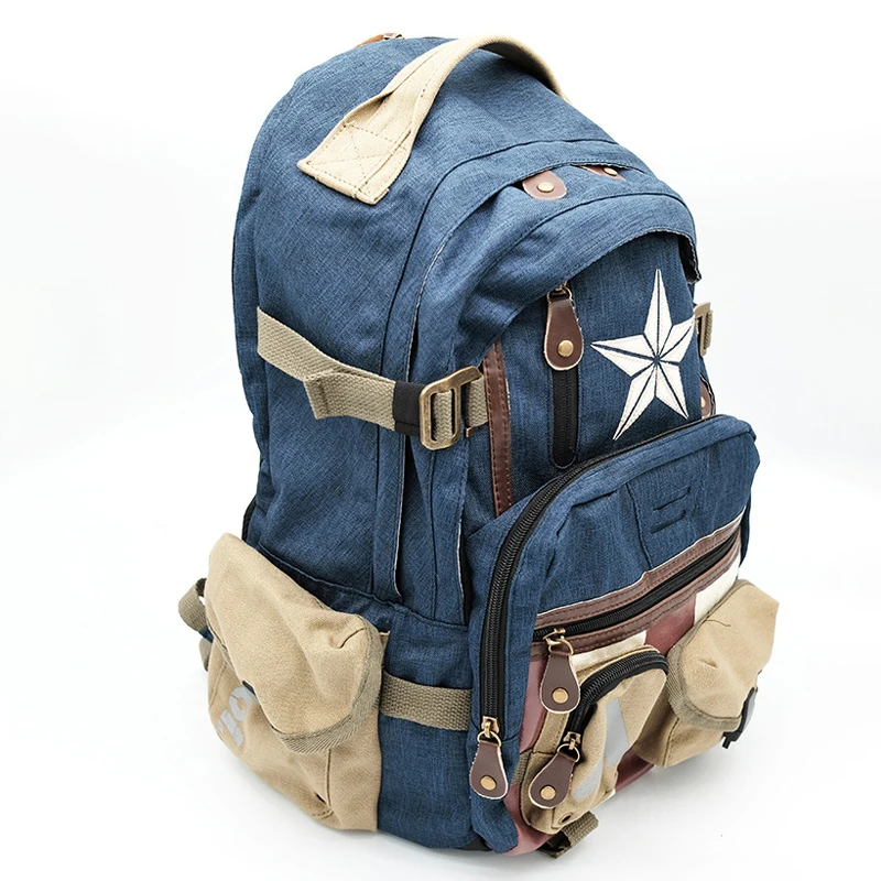 Disney Avengers Nylon Backpack Super Hero Deadpool Captain America Travel Backpacks for Men Women Kids School Bags Cosplay Gift