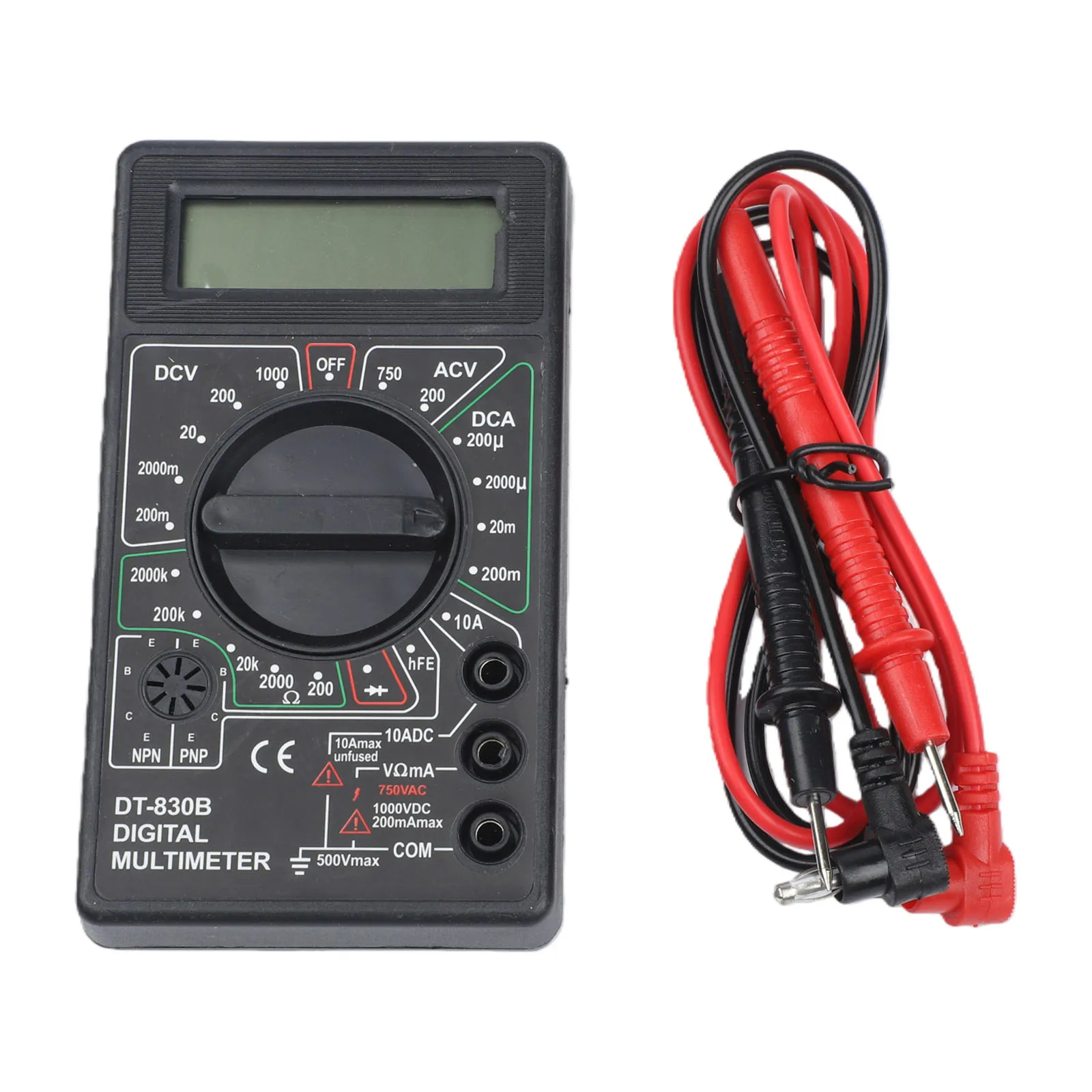 DT830B AC/DC LCD Digital Multimeter For Measuring Electrical Quantities Residential Commercial Handheld Meter Digital Multimeter