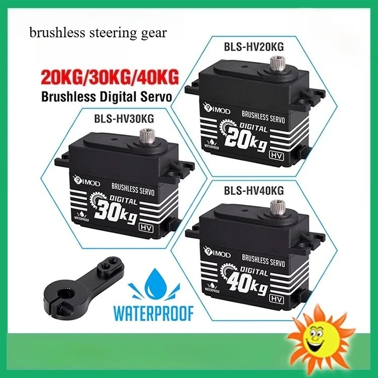 

9imod 20KG 30KG 40KG Brushless Steering Gear Metal Tooth Digital High Pressure Waterproof Steering Gear Remote Control Vehicle