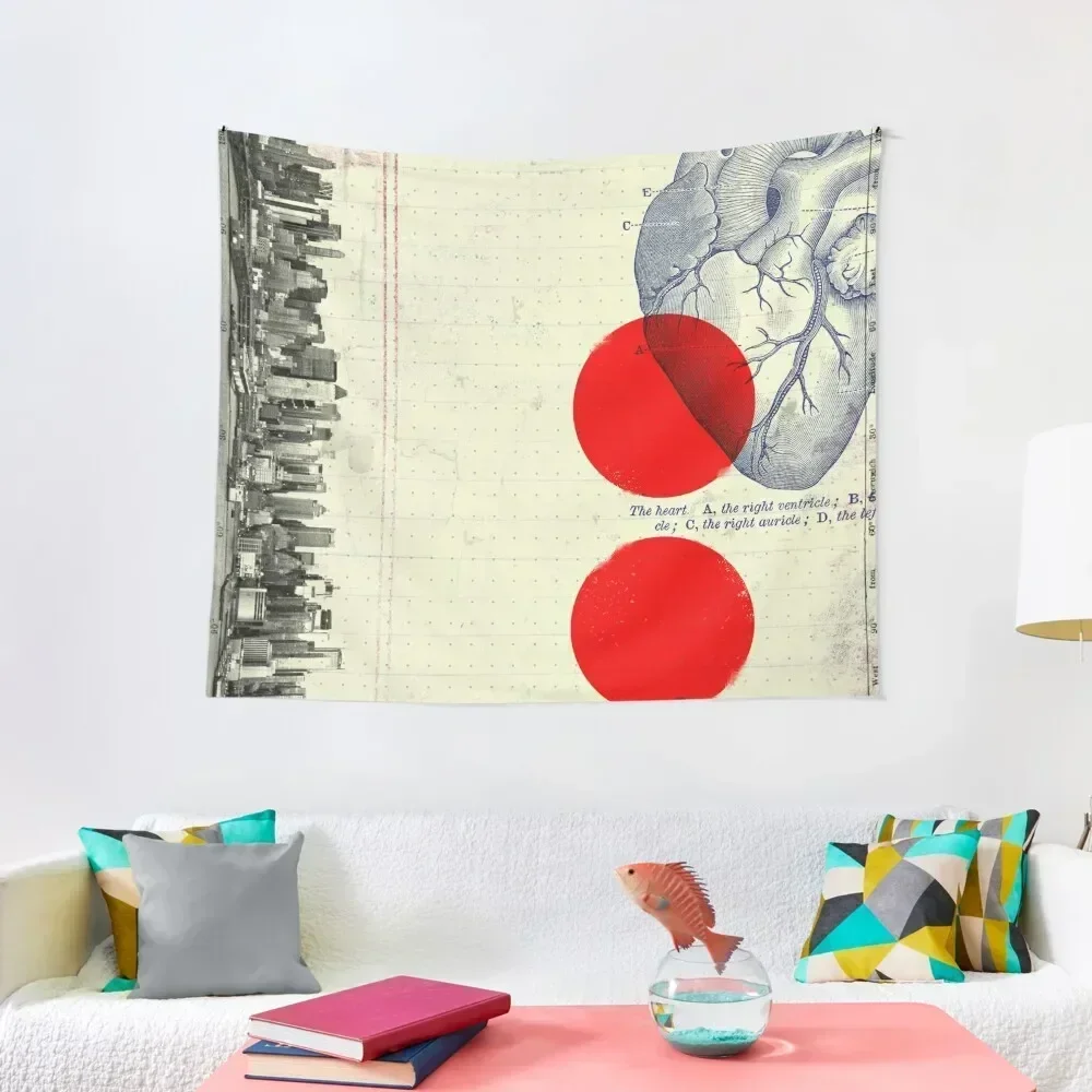 

Heart 01 - Modern Abstract Collage Tapestry Decoration For Home Decoration Room Tapestry