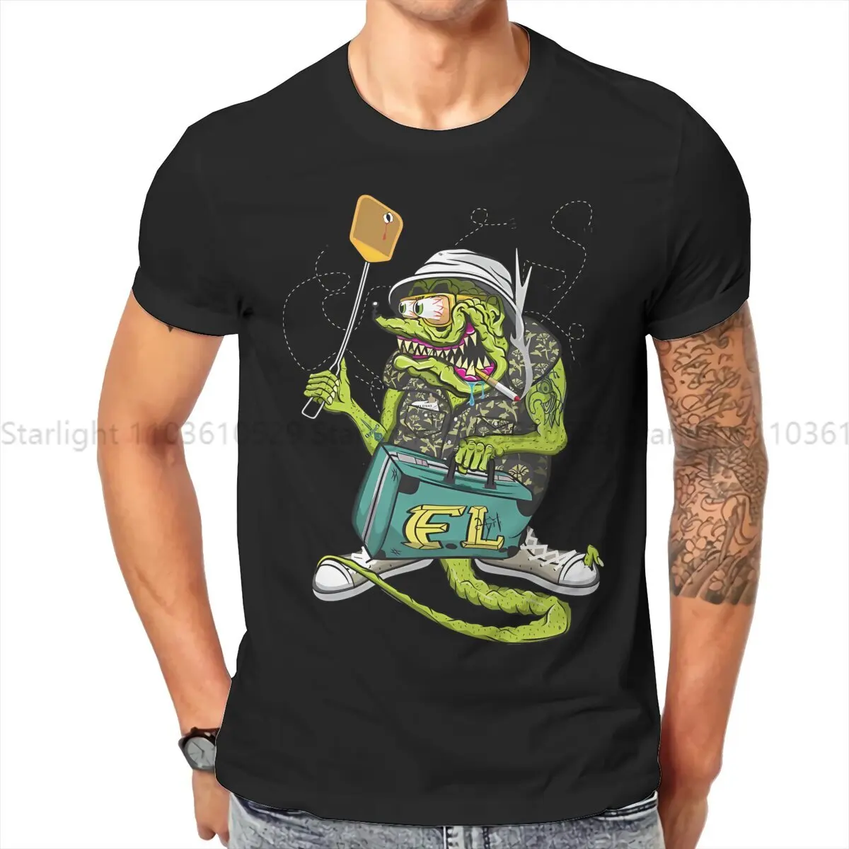 

Men's TShirt Rat Fink Individuality T Shirt Harajuku Streetwear Hipster