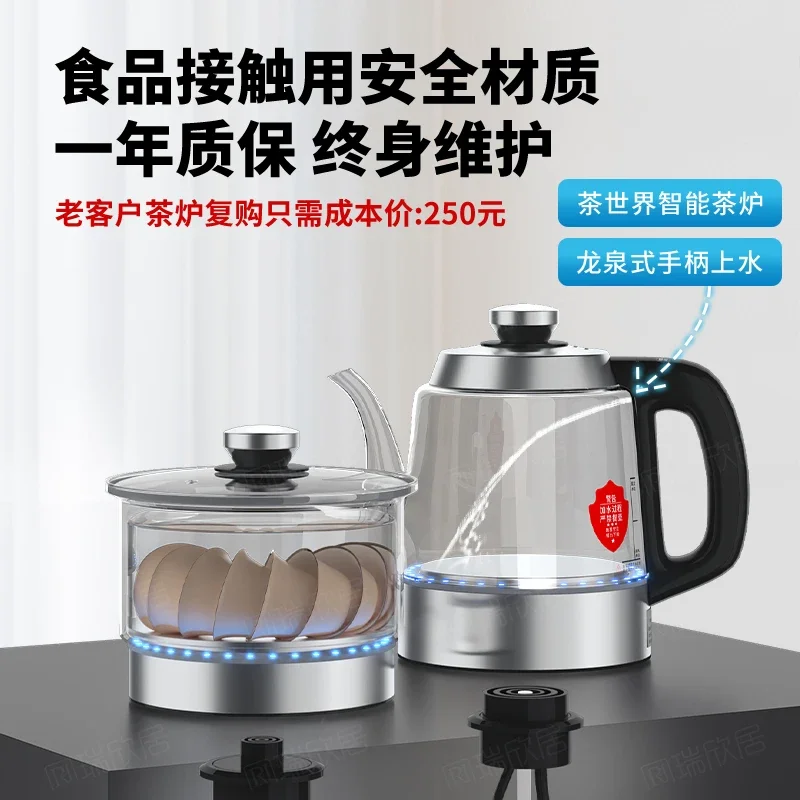 Balcony tea table chairs retractable side few tea cart