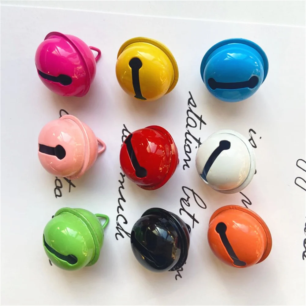 Pet Bell Cute Color 22mm Paint Christmas Decorations Keychain Charming Key Chain Accessories Candy Colors Colorful Bells