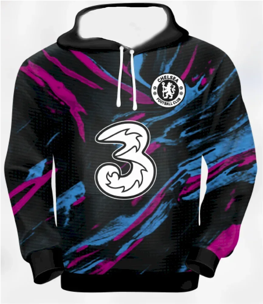 New Europe America Spring Autumn Winter Hoodie Football Sweater Chelsea Fan Outdoor Sports Comfortable Pullover Adult Children