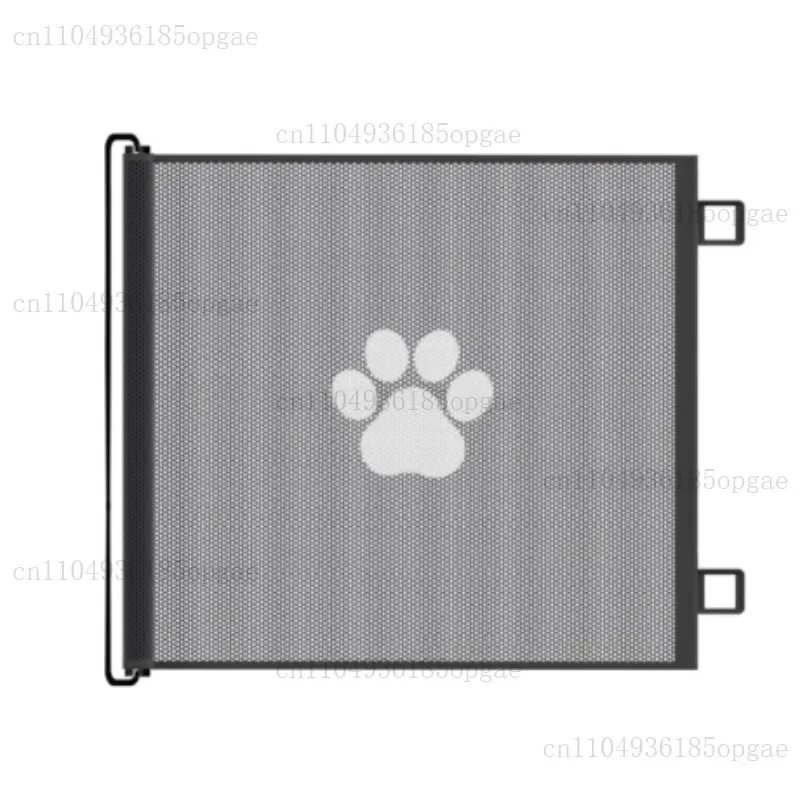 Retractable Pet Gate - Durable Matte Finish Expandable Design No Assembly Required For Cats & Dogs Ideal For Hallways