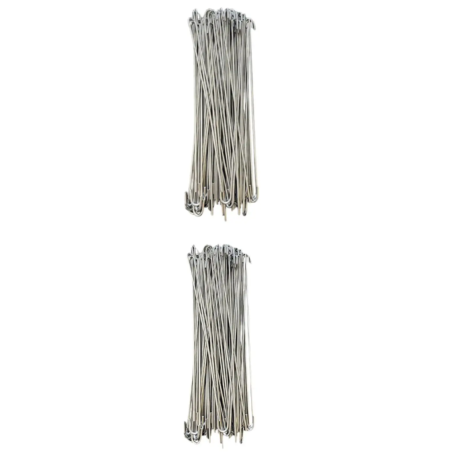 100 Pcs Wire Chain Ties, Metal Hook Ties, Multi-Purpose Rust-Resistant Fastening