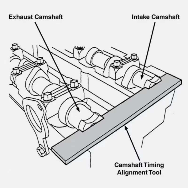 Zestaw narzędzi do ustawiania rozrządu pasuje do silników Ford Fiesta Focus Mazda Volvo/Duratec 1.8 2.0 2.3 narzędzie do ustawiania wałka rozrządu