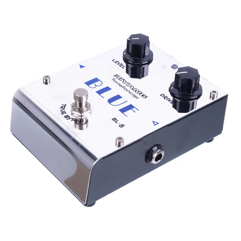 Biyang ToneFancier BL-8 BLUE Overdrive Effect Electric Guitar Pedal True Bypass Design with Gold Pedal Connector