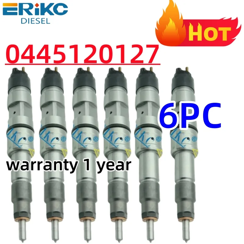 6pcs 0445120127 0445 120 127 연료 인젝터 612630090012 0 445 120 127 612640090001 0445 120 127 Weichai WP12 352KW