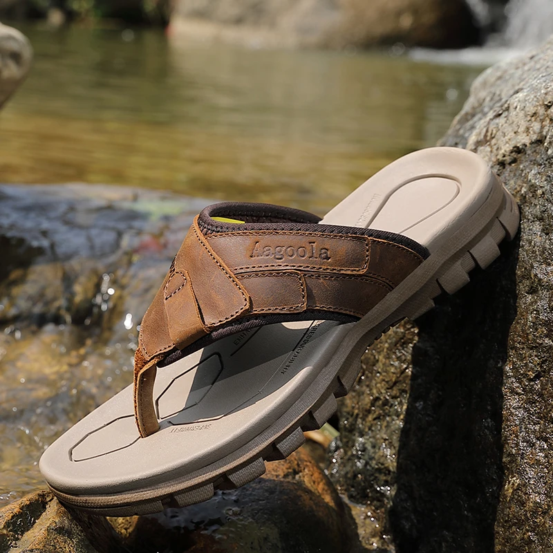 

Мужская пляжная обувь, модные уличные мужские сандалии, шлепанцы, нескользящие дышащие кроссовки, мужская спортивная обувь, Новое поступление 2024, лето