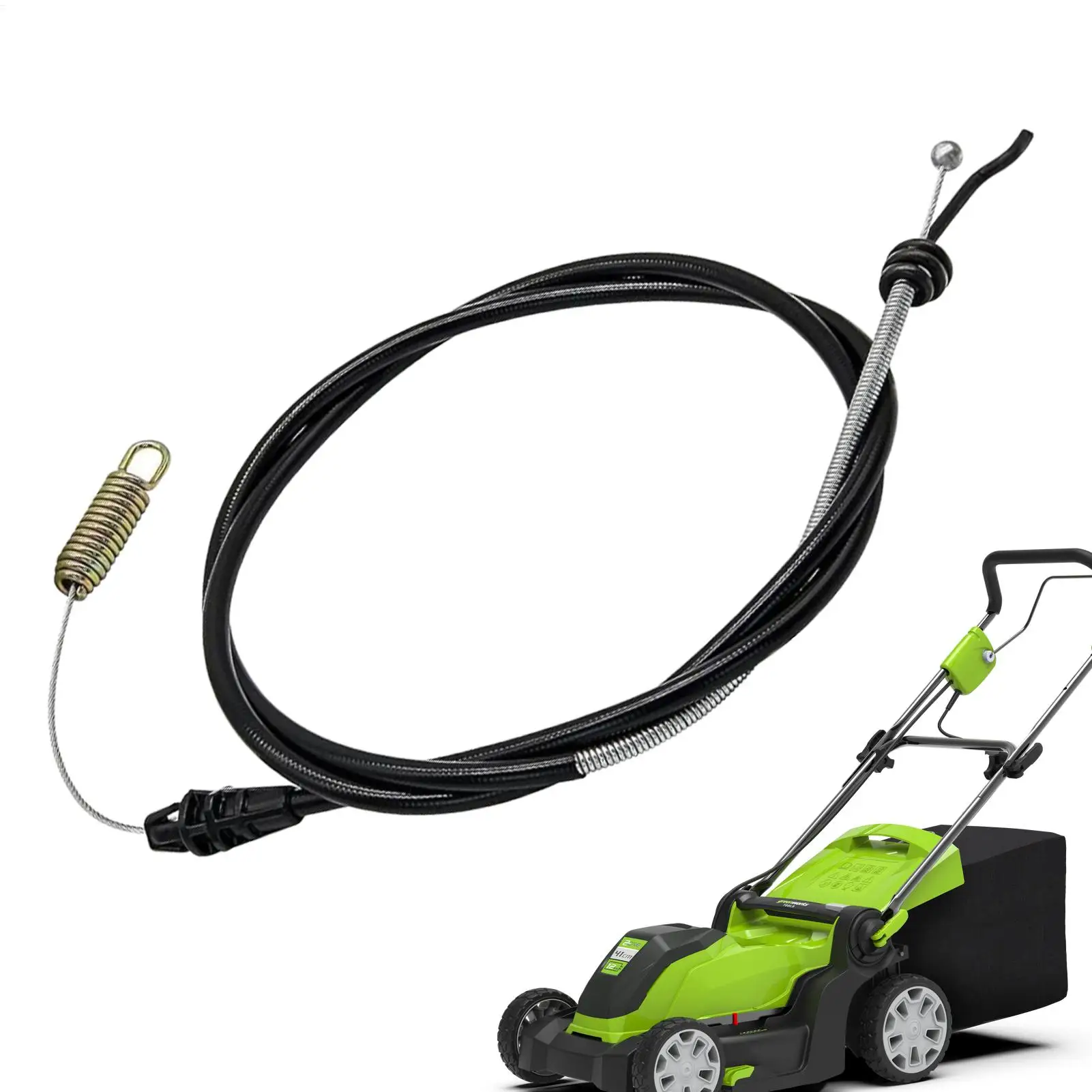 

Push Mower Throttle Cable 30in Grass Cutter Accessory Fit 30in Machine Lawn Mower Parts for Engine Drive Repair Yard Garden Farm