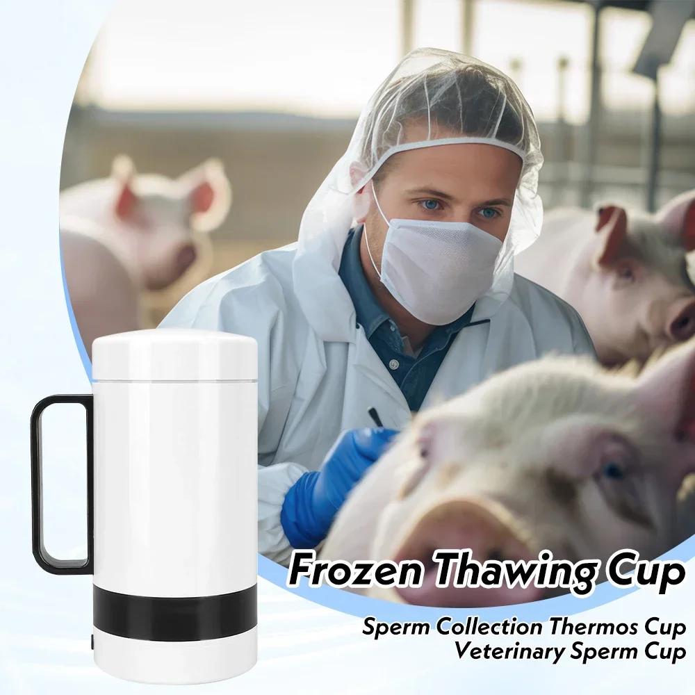 

VET 600ml Veterinary Sperm Cup for Cow Pig Sheep Dog Artificial Insemination Sperm Collection Thermos Cup