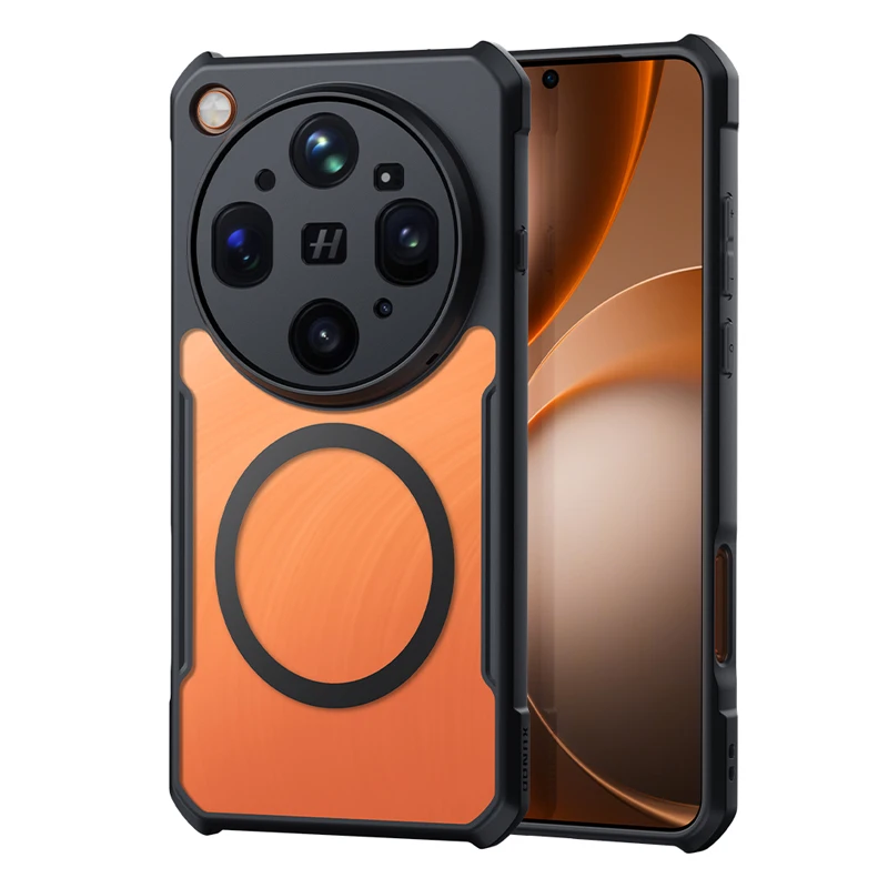 Etui Xundd do OPPO Find X9 Ultra, matowe, magnetyczne, odporne na wstrząsy, twarde PC + miękka TPU, ochronne etui na telefon z uchwytem. — zdjęcie produktu 7