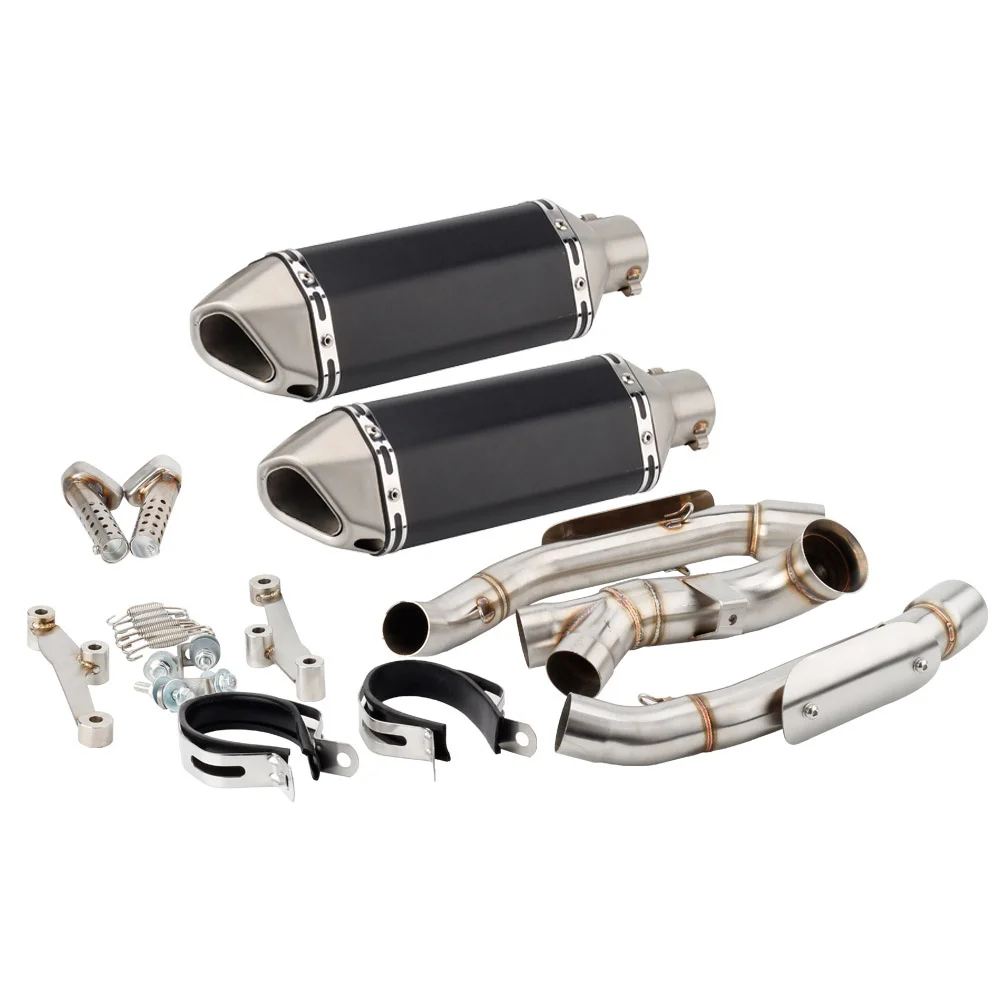 For KTM DUKE 790 / 890 R   2020-2023 Escape Motorcycle Exhaust Muffler With Header Link Pipe Slip - on