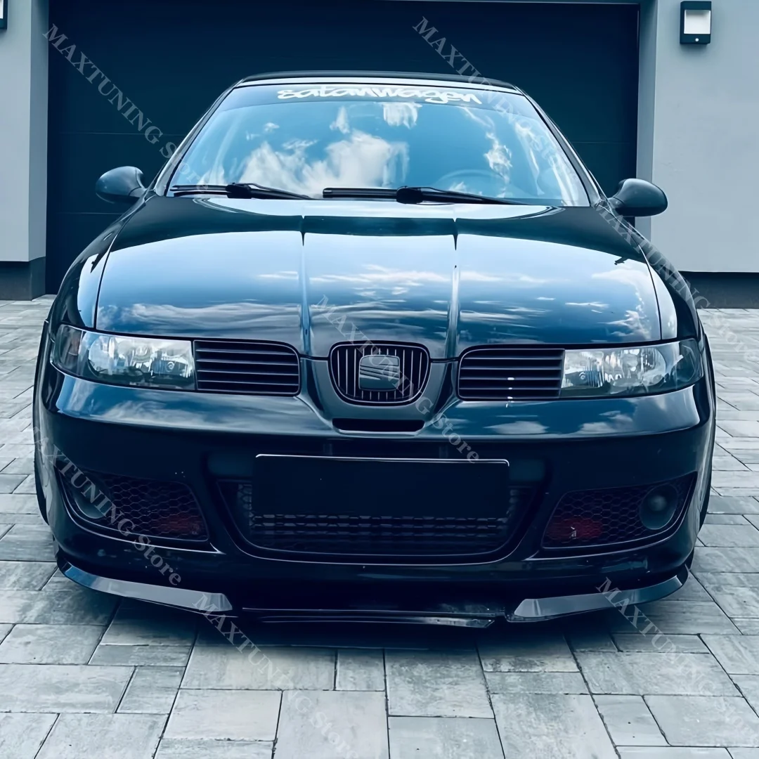 ABS Front Bumper Lip Splitter Spoiler Diffuser For Seat Leon Cupra R MK1 2000 2001 2002 2003 2004 2005 Exterior Tuning Protector view 2