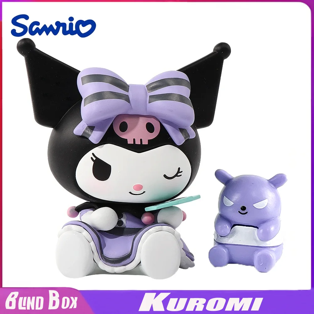 

Sanrio Blind Box Cute Cartoon Kuromi Doll Action Figure Model Blind Box Girl&Child Toys Desktop Decoration Holiday Gifts
