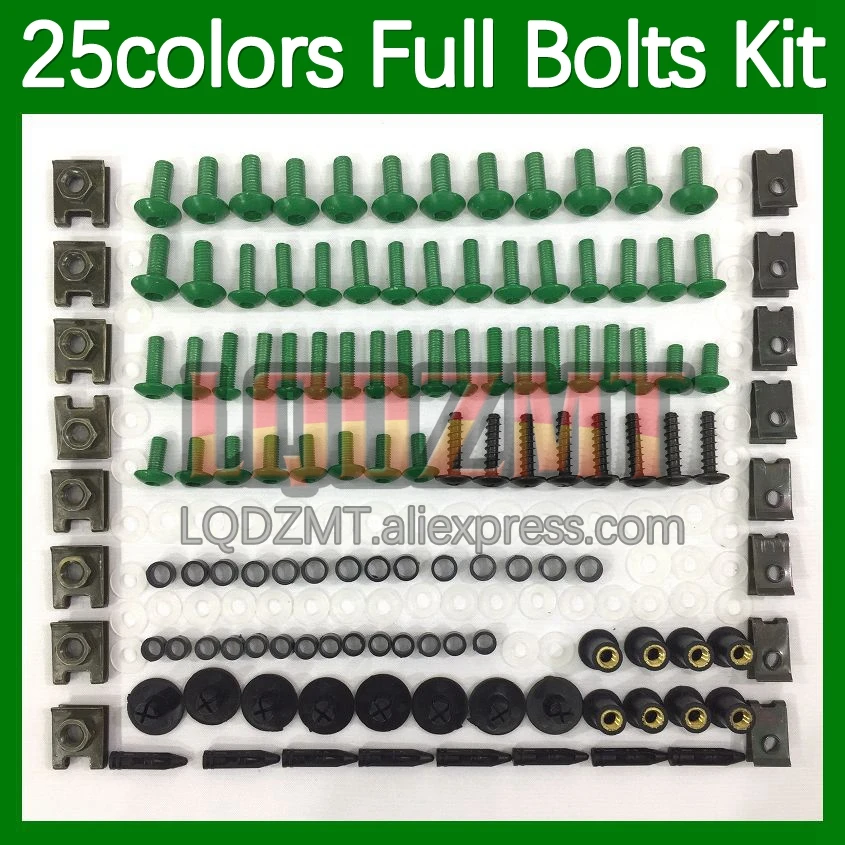 268pcs Body Bolt Full Screws Kit For YAMAHA YZF1000R Thunderace YZF 1000R 1996 1997 1998 99 00 01 02 03 Fairing Bolts screw Nut