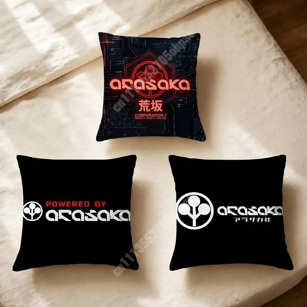 Arasaka Tower Corporation Sofa Couch Pillow Cover Cushion Case Cozy Bedroom Accent Studio Furnishing