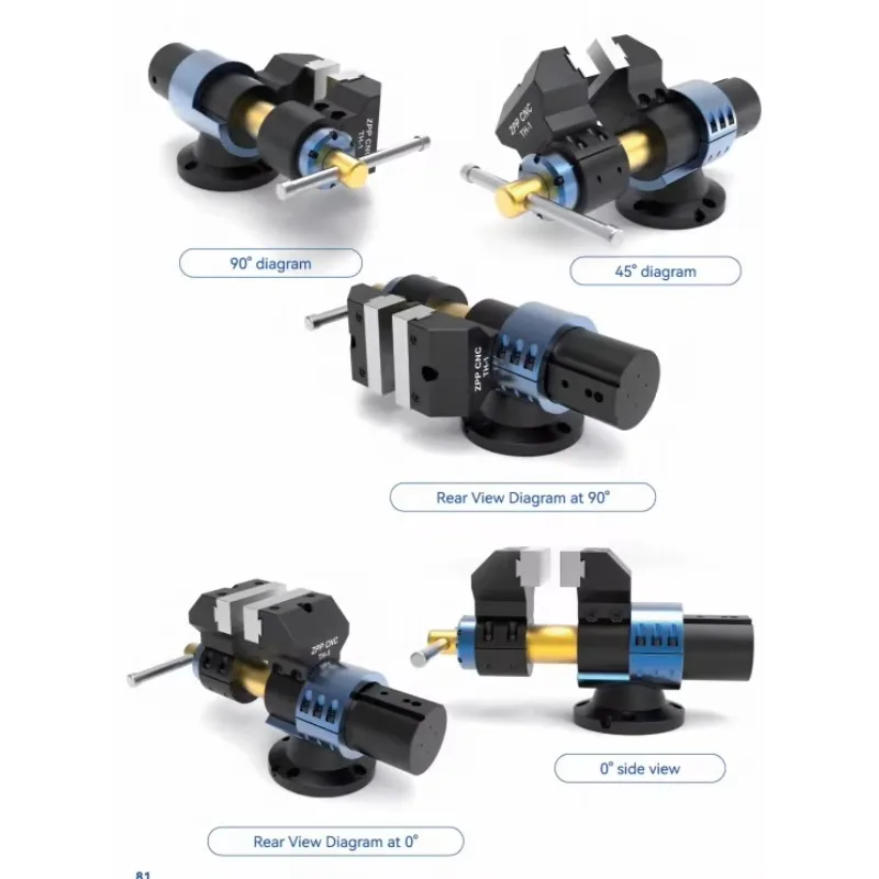 Precision Bench Vise TH1-A (Precision Bench Vise) High Precision, Quick-change Jaws, Customizable Various Jaws