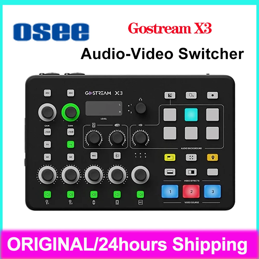 OSEE GoStream X3 Video and Audio Integrated Switcher 3-Channel HDMI-compatible Input Direct Broadcast Video Audio Switcher