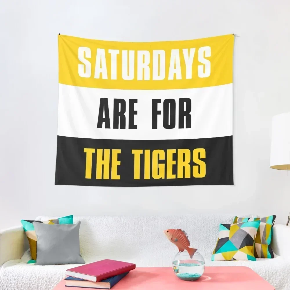 

Saturdays are for The Tigers, DePauw University Tapestry Wall Hanging Home And Comfort Decor Decoration Aesthetic Tapestry