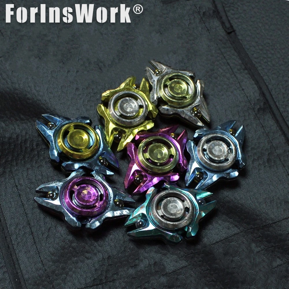 モビウス EDC ロングボウ アイスクリスタル チタン ハンドスピナー フィジェットスピナー ストレス解消グッズ フィジェットスピナー