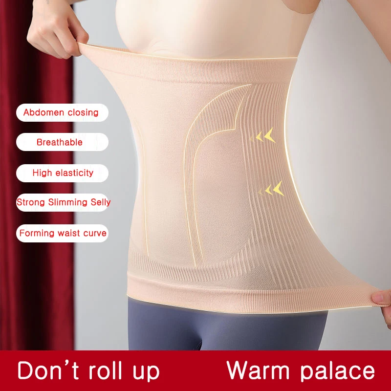 Strong Slimming Fat Burning and Tummy Reduction Postpartum Belly Belt Selly Reduction Breathable Non-curling Waist Body Shaper