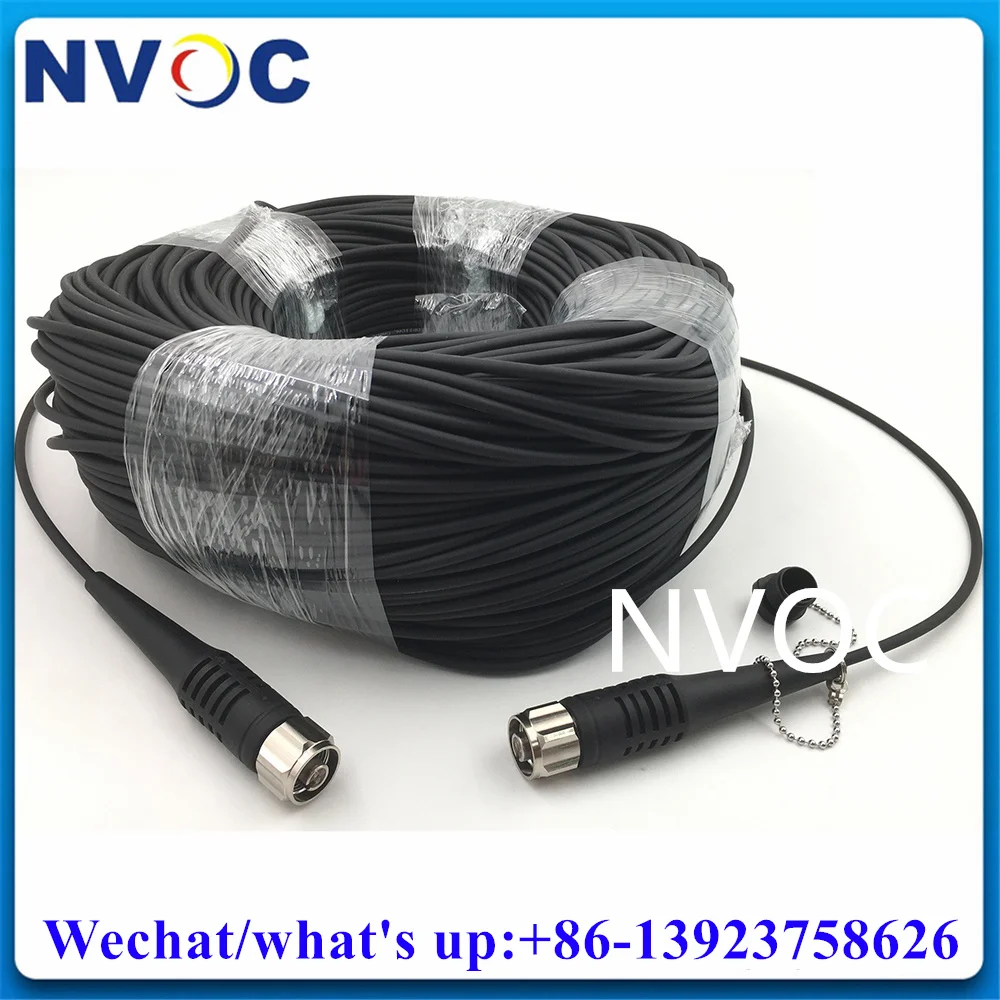 4C ODC to ODC M Male Outdoor Waterproof 4Fibers ODC Plug Round 250M TPU 4Core LSZH/TPU Fiber Optical Patch Cord Connector Cable