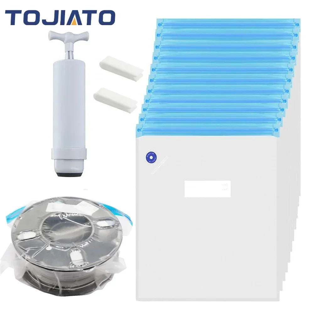 

3D Printer Filament Storage Bag PLA ABS TPU Filament Vacuum Bag Filament Dryer Keep Dry Avoid Consumable Moisture for 3D Printer