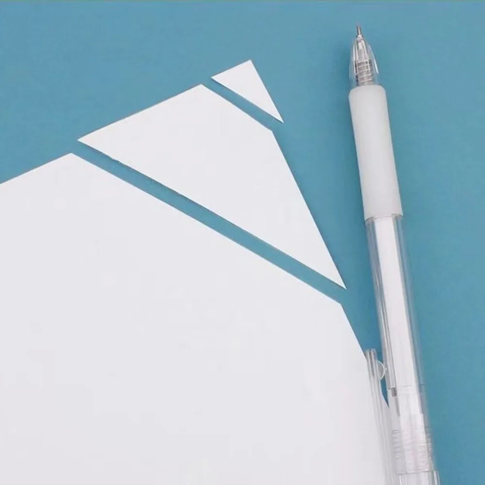 Creative Cut Paper Pen Knife DIY Craft Student Utility Knife Pen Scrapbooking Cutting Tool Stickers