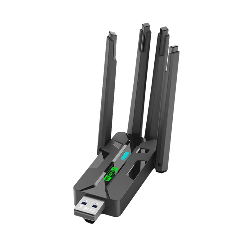 

Superb AX900 Wifi6 USB Wifi Dongle 4 Antenna 2.4G+ 5Ghz Bluetooth 5.4 MU-MIMO Wireless Card Adapter For Laptop For PC Receiver
