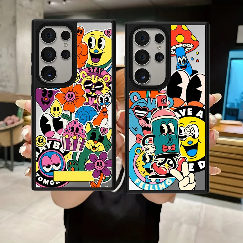 

Keep Blooming Mirror Surface Magnetic Phone Cover for Samsung Galaxy S23 S24 S25 S26 Ultra S26+ Plus Case